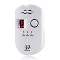 D MODUN Combustible Gas Detector – Natural Gas, LPG & Coal Gas Alarm with LED Display | 85dB | Plug-in | White