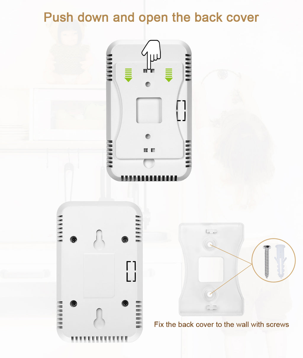 D MODUN Gas Detector for Home – Natural Gas, LPG & Coal Gas Alarm | PPM LED Display | 85dB | Plug-in